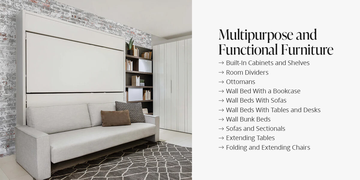 multipurpose and functional furniture