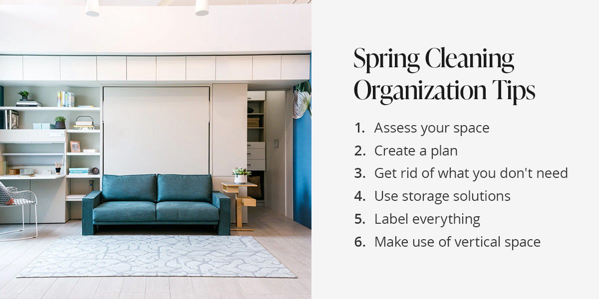 spring cleaning organizational tips